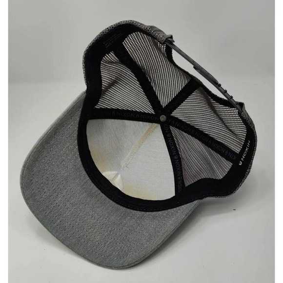 Nixon Men's Trucker Hat adjustable Gray w/White Embroider Logo OSFM Acrylic/Wool - Picture 5 of 9
